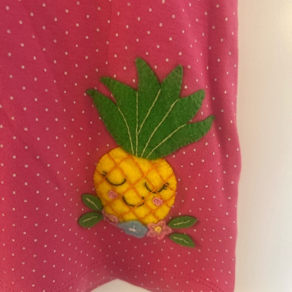 Pink polka dot pineapple tshirt 4T Boutique Brand Lily Pad adorable! - Picture 2 of 4